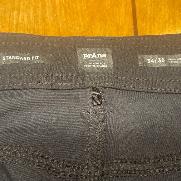 Prana Brion Standard Fit Pants 34x30 Black - Picture 4 of 15